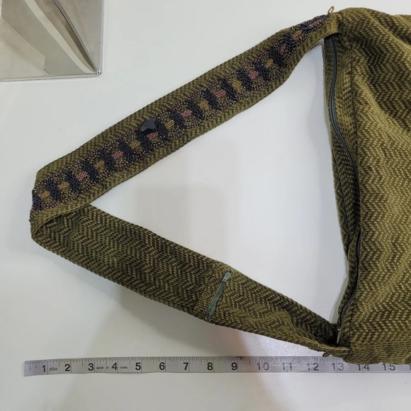 Unique Unbranded Green Multi-purpose Beaded Boho Shoulder Bag - Picture 13 of 13